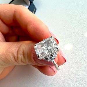 OBJKTS JEWELRY- The “Cara” Ring - Size 6 - 6.05 Carat - Sterling Silver & CZ